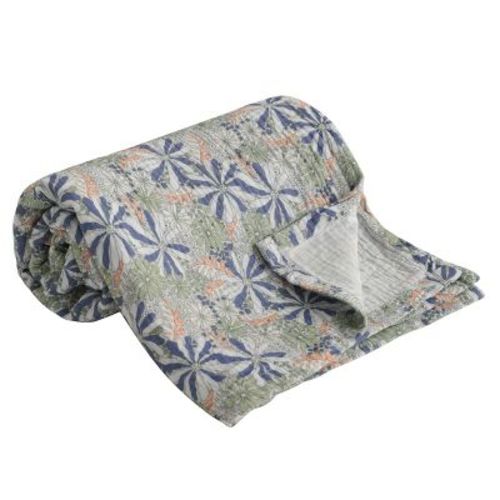Lightweight Muslin Cotton Toddler Blanket, Breathable & Soft Summer Blanket for Crib & Stroller - NTBAY