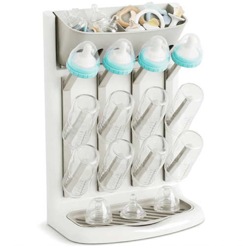 Smasener Wall-Mounted Baby Bottle Drying Rack (Gray)