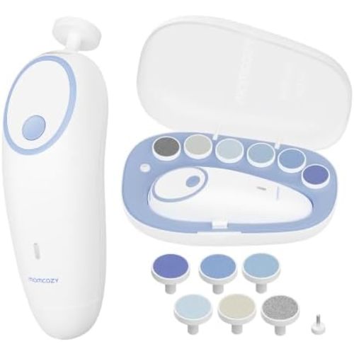 Momcozy Baby Nail File Electric, Gentle Night Light Baby Nail Trimmer