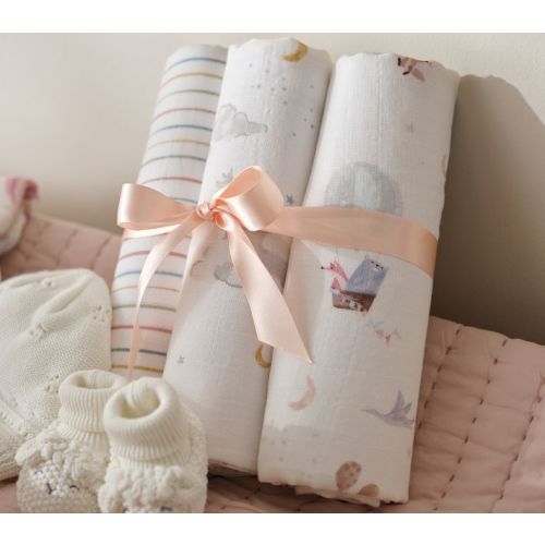 Hot Air Balloon Organic Muslin Swaddle Set