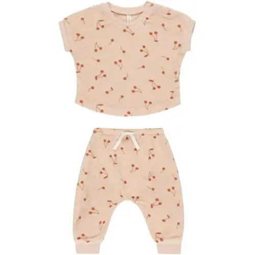 Terry Tee + Pants Set