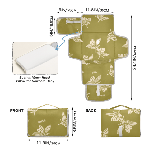 Baby Changing Mat - Plumeria Dream