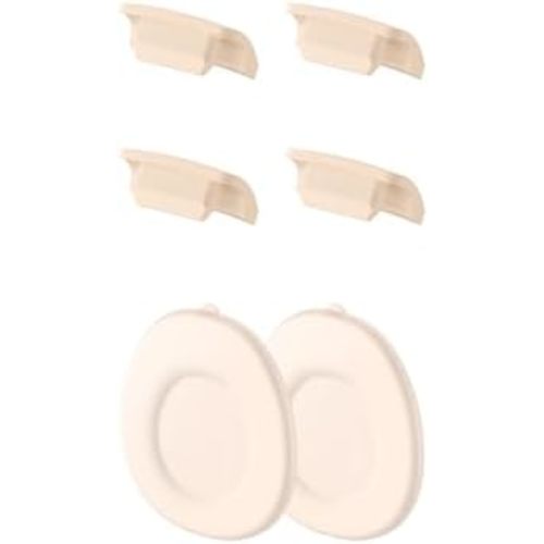 eufy Security Original Spout Cap (4-Pack) with Dust Cover (2-Pack) for Wearable Breast Pump E10/E20/S1/S1 Pro, Breast Pump Replacement Parts