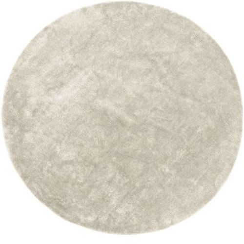 Nuloom Loni Cozy Plush Solid Pet Friendly Premium Machine Washable Shag Area Rug, Round 6', Cream