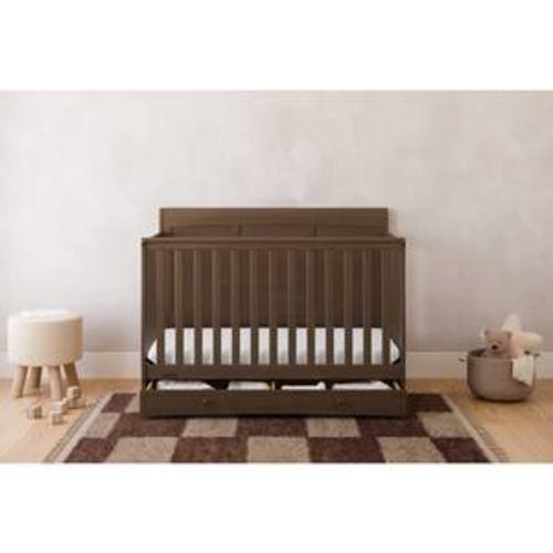 Asheville Hazelnut 4-in-1 Convertible Crib with Drawer
