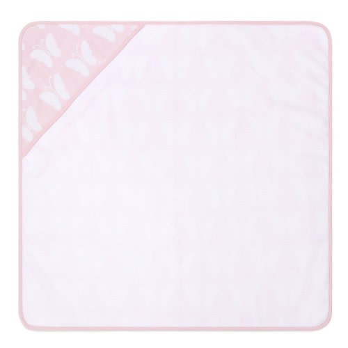 Peanut Shell Hooded Towel Butterfly Whisper