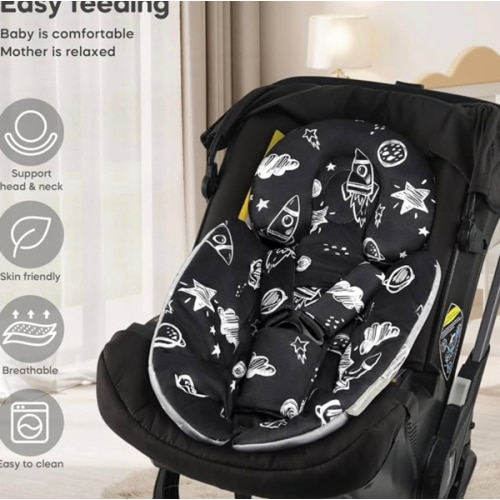 Infant Insert Compatible with 4moms Mamaroo & Graco Swing and Infant Car Seat, Stroller, Other Baby Swing, Rocker, Bouncer, Bassinet Newborn Insert Head & Body Support Cushion, Reversible Design