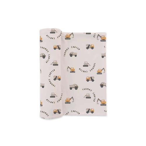 Personalized Swaddle Blanket | Little Builder