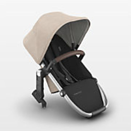 UPPAbaby RumbleSeat V3 Declan Oat Melange with Silver Frame Baby Stroller Seat + Reviews | Crate & Kids