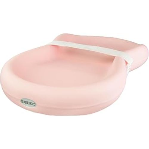 Keekaroo Peanut Changer Baby Pink– The Original Made in USA Easy-to-Clean Changing pad and The only Shell Over Foam, Fully impermeable to Fluid - Limited Edition Color