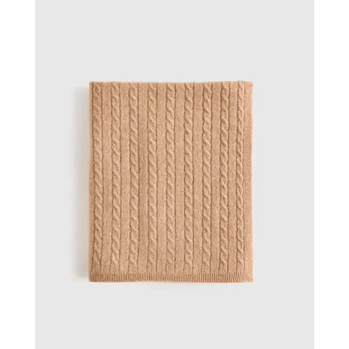 Luxe Cable Knit Cashmere Baby Blanket