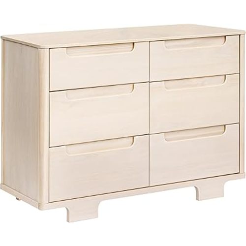 Babyletto Yuzu 6-Drawer Baby Dresser, GREENGUARD Certified, Washed Natural