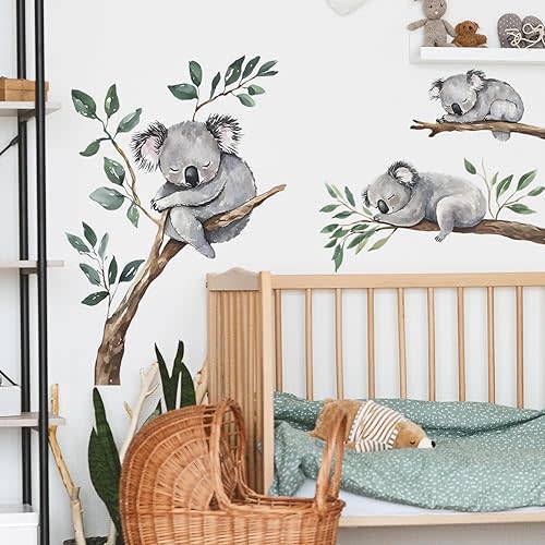 Baby Bedroom Playroom Nursery Koala Wall Decoration Art