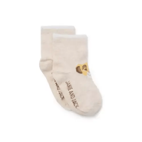 Baby Fluffy Bunny Heather Disney Simba Baby Sock by Janie and Jack