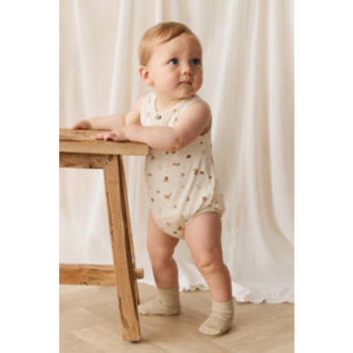 Organic Cotton Archie Playsuit - Forest Gathering – Jamie Kay USA