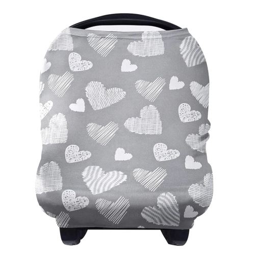 Yoofoss Nursing Cover Breastfeeding Scarf - Baby Car Seat Covers, Infant Stroller Cover, Strechy Carseat Canopy for Boys and Girls