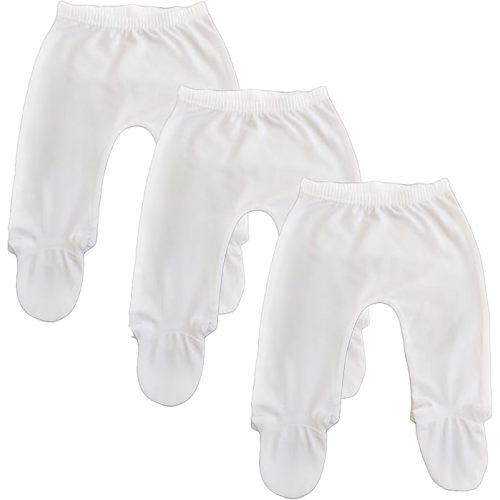 123 Bear Baby Soft Cotton Spandex Pants with Feet