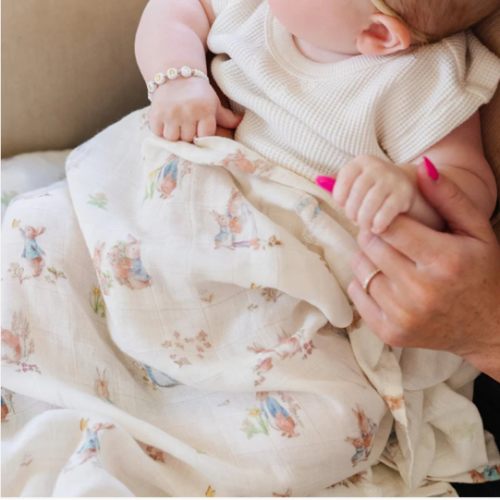 PETER RABBIT™ BAMBOO RAYON MUSLIN 2-PACK SWADDLES