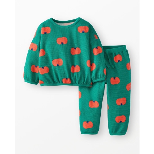 Long Sleeve Waffle Top & Pants Set