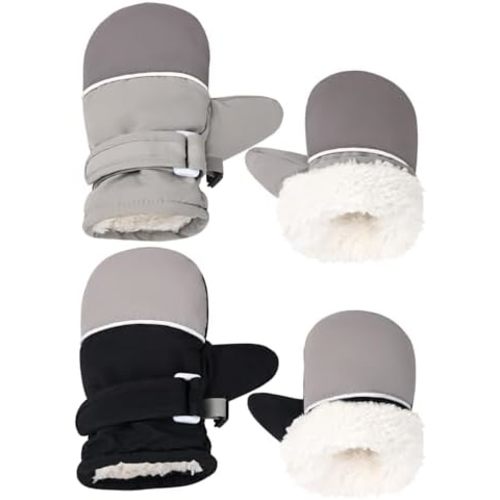 Fleece Lined Mittens for Baby Boys Girls,Baby Toddler Little Kids Winter Gloves Mittens for Children