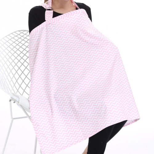 Pink Chevron Nursing Cover