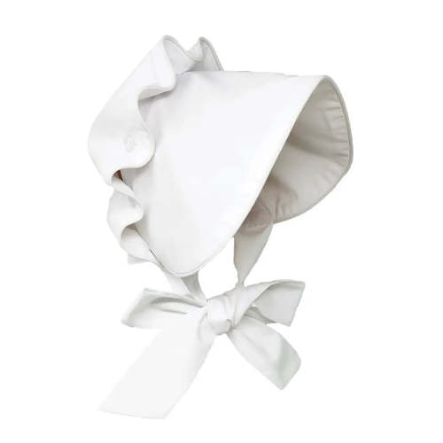 White Baby Bonnet – Ella Marina Baby
