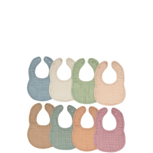 Muslin Bibs - Pack of 8