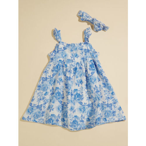 Nora Blue Floral Dress | Tullabee