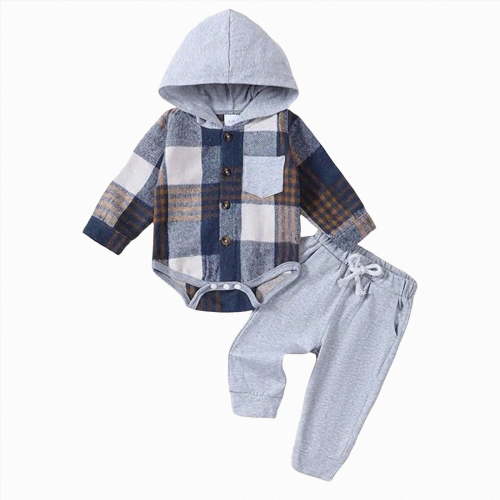 Zshosam Newborn Clothes Baby Boy Newborn Baby Boy Outfit Letters Print Romper Striped Pants Overalls Clothes Set Size 3 6 Months,(Grey 3-6 Months)