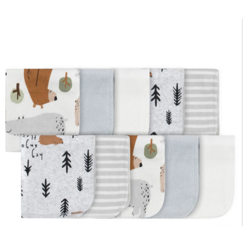 10-Pack Baby Boys Bear Washcloths