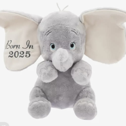 Dumbo ''Born in 2025'' Plush for Baby – Small 11'' | Disney Store
