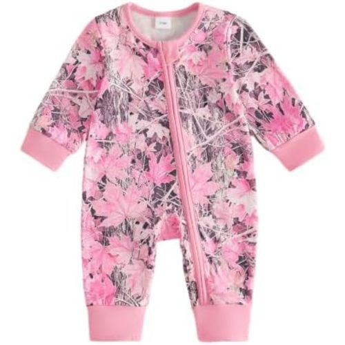 Baby Girl Hunting Outfit Fall Camo Onesie Clothes Romper Jumpsuit