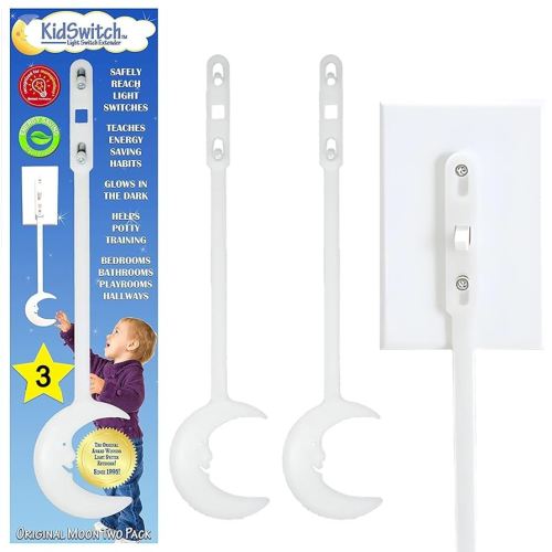 Light Switch Extender for Kids (3 Pack) - Glow in The Dark Toddler Light Switch - Kids Light Switch Extender - Quick Install, Easy Grab Extension, Award Winning