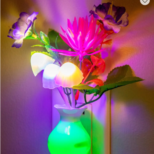 LED Night Light - Floral Multi