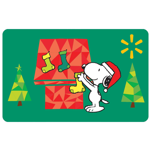 Holiday Peanuts Holiday Cheer Walmart Gift Card