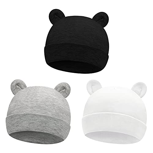 Sarfel Newborn Baby Boy Hats Cotton Baby Beanie Hospital Girl Hat Infant 0-6 Months Unisex