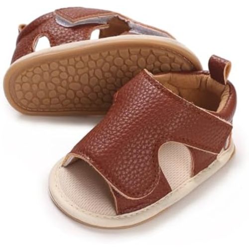 E-FAK Baby Boys Girls Summer Sandals Outdoor Beach Anti-Slip Rubber Soft Sole Newborn Toddler First Walker Shoes