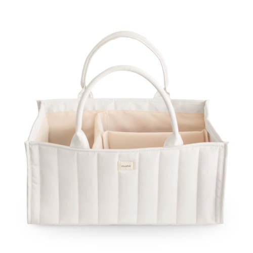 Mushie Diaper Caddy – Color Ivory
