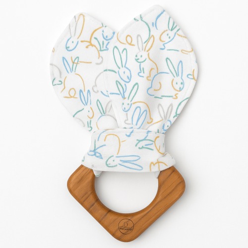 Baby Teething Ears - Bunnies | 100% Organic - Finn + Emma