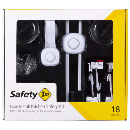 Safety 1st Easy Install Kitchen Safety Kit, White, Toddler