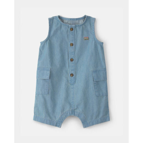 Baby Beach Cruiser Chambray Sleeveless Romper | Carter's