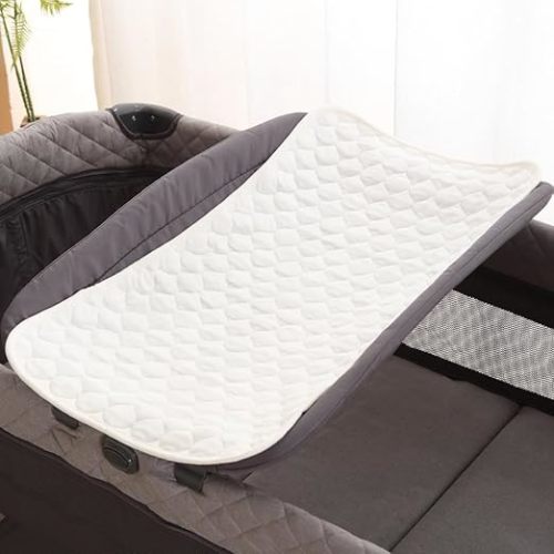 BlueSnail Washable Underpads,Waterproof,Soft, Portable and Reusable Incontinence Bed Pads for Toddler,Adults,Elderly and Pets (18" x 24" Pack of 3)(Ivory White)