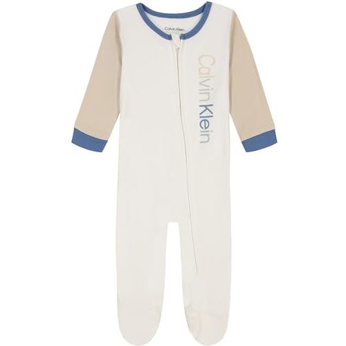 Calvin Klein baby-boys Footed Coverall