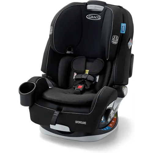 Graco Grows4Me 4-in-1 Convertible Car Seat, 10 Years of Use - Infant Car Seat to Toddler, 4 Stages of Use - Rear Facing, Forward Facing, High Back Booster, Backless Booster Seat, West Point Design