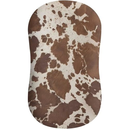 XYZCANDO Western Cow Print Baby Lounger Pillow Cover Machine Washable Lounger Slipcover for Baby Boys and Girls Nest Cover Stretchy and Soft Newborn Babies Essentials Gifts