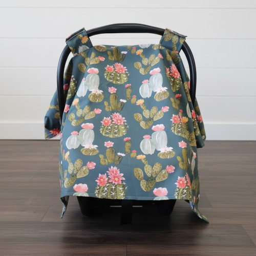 Floral Blooming Cactus Western Carseat tent