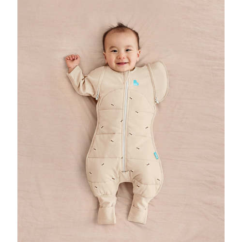 Swaddle Up™ 2-in-1 Transition Suit 2.5 TOG Cotton Oatmeal Bees