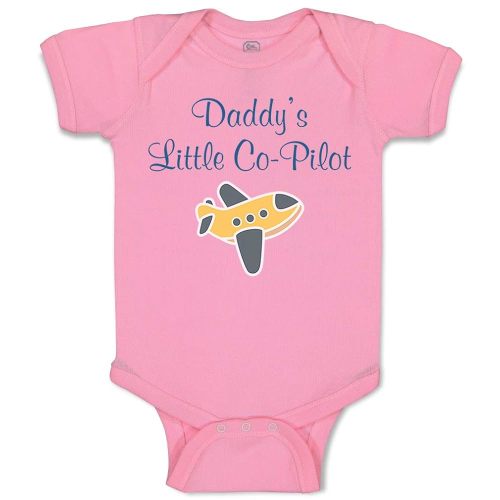 Cute Rascals Baby Bodysuit Daddy's Little Co-Pilot Dad Father's Day Western Boy & Girl Baby Clothes Funny Cotton Soft Pink Design Only Newborn