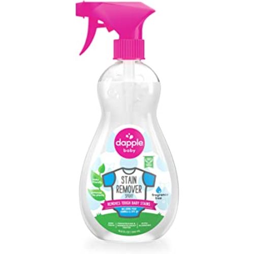 Dapple Baby Stain Remover Spray, Baby Safe and Plant Based, Natural Stain Remover, Removes Tough Baby Stains, Fragrance Free Scented - 500ml, 16.9 Ounces