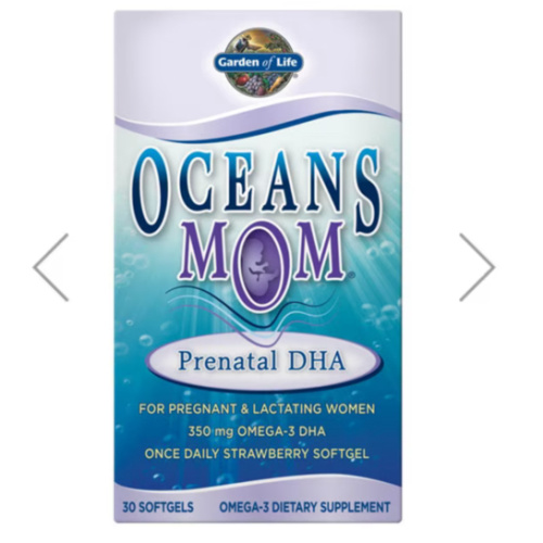 Oceans MOM Prenatal DHA Omega-3 350 mg 30 Softgels | Garden of Life